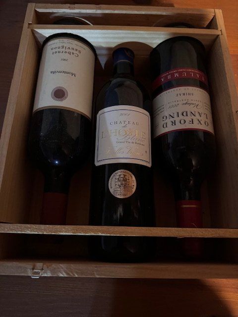 Vino: Kiste mit 3 Flaschen Rotwein – Usato da St-Léonard venduto da Mokette01 1