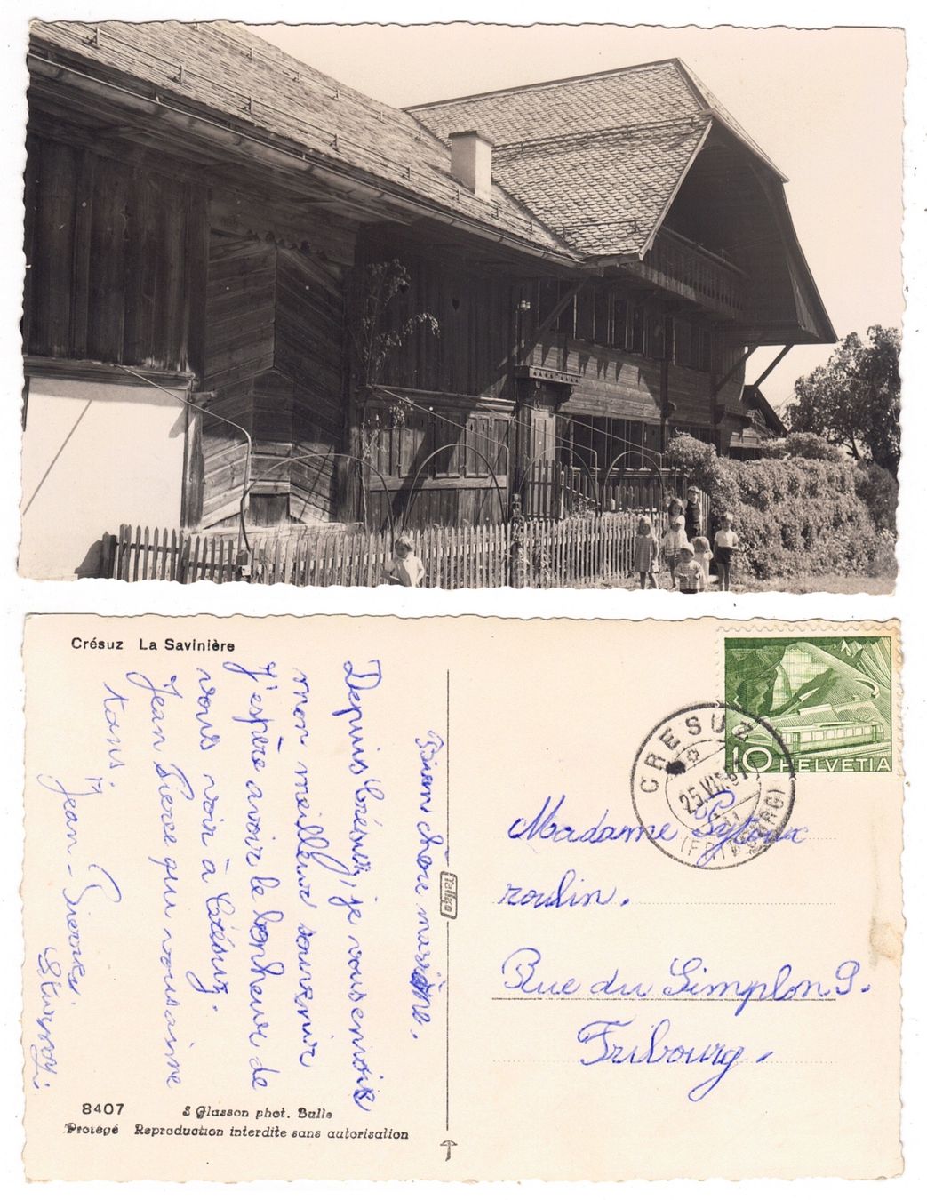 Cartes postales: Crésuz, la Savinière – D'occasion à La Tour-de-Peilz par amjust