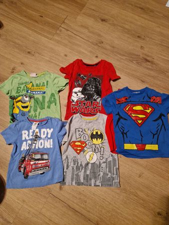 Jungen T shirts 5 Stücke Gr 110