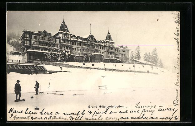 Cartoline postali: AK Adelboden, Grand Hotel, 1905 – Usato da Berlin venduto da bartko-reher