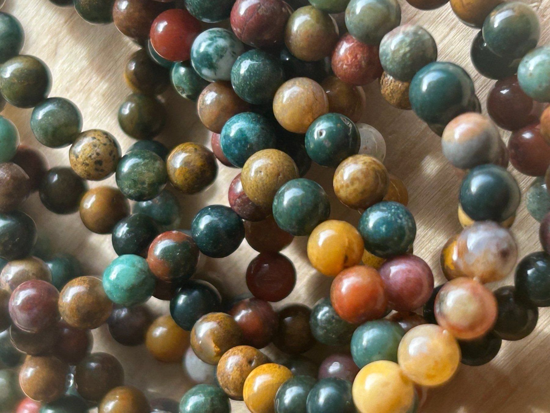 Edelsteine: Strang echte ocean agate beads 4 mm – Neu und originalverpackt aus Niederrohrdorf von Ytobi