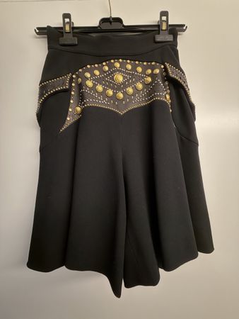 Vintage Versace Hosen Jupe &Gold Knöpfen Gr 38 Zustand gut