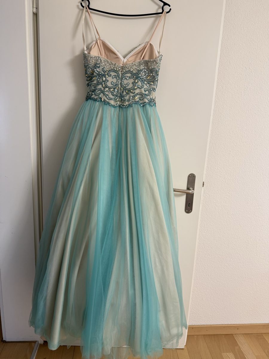 Kleider: Abendkleid Blau/Champagner – Gebraucht aus Bülach von Siar1 2