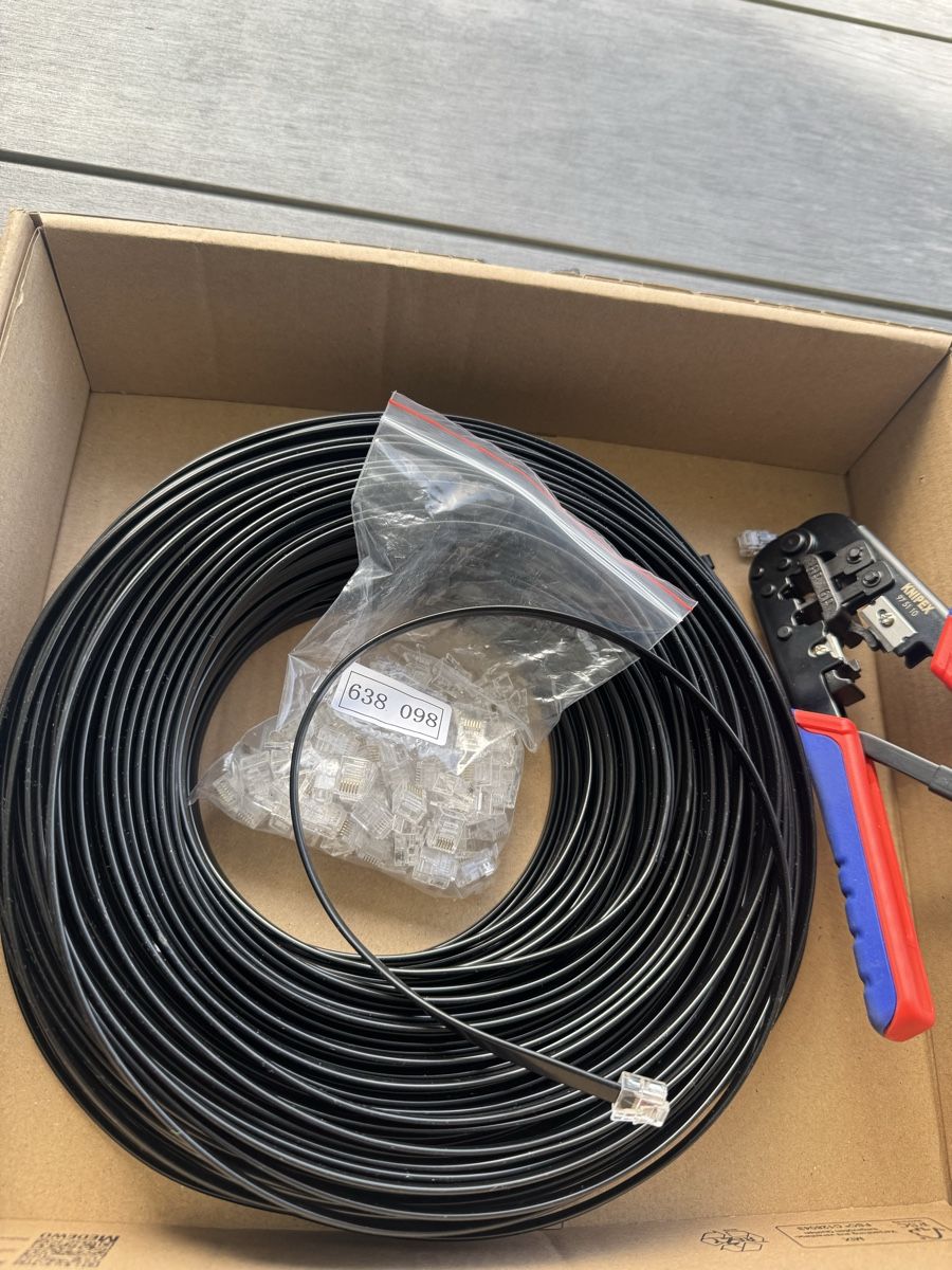 Cavi: Telefonkabel 50m Crimpzange – Nuovo (secondo la descrizione) da Emmenbrücke venduto da Laurelo 1