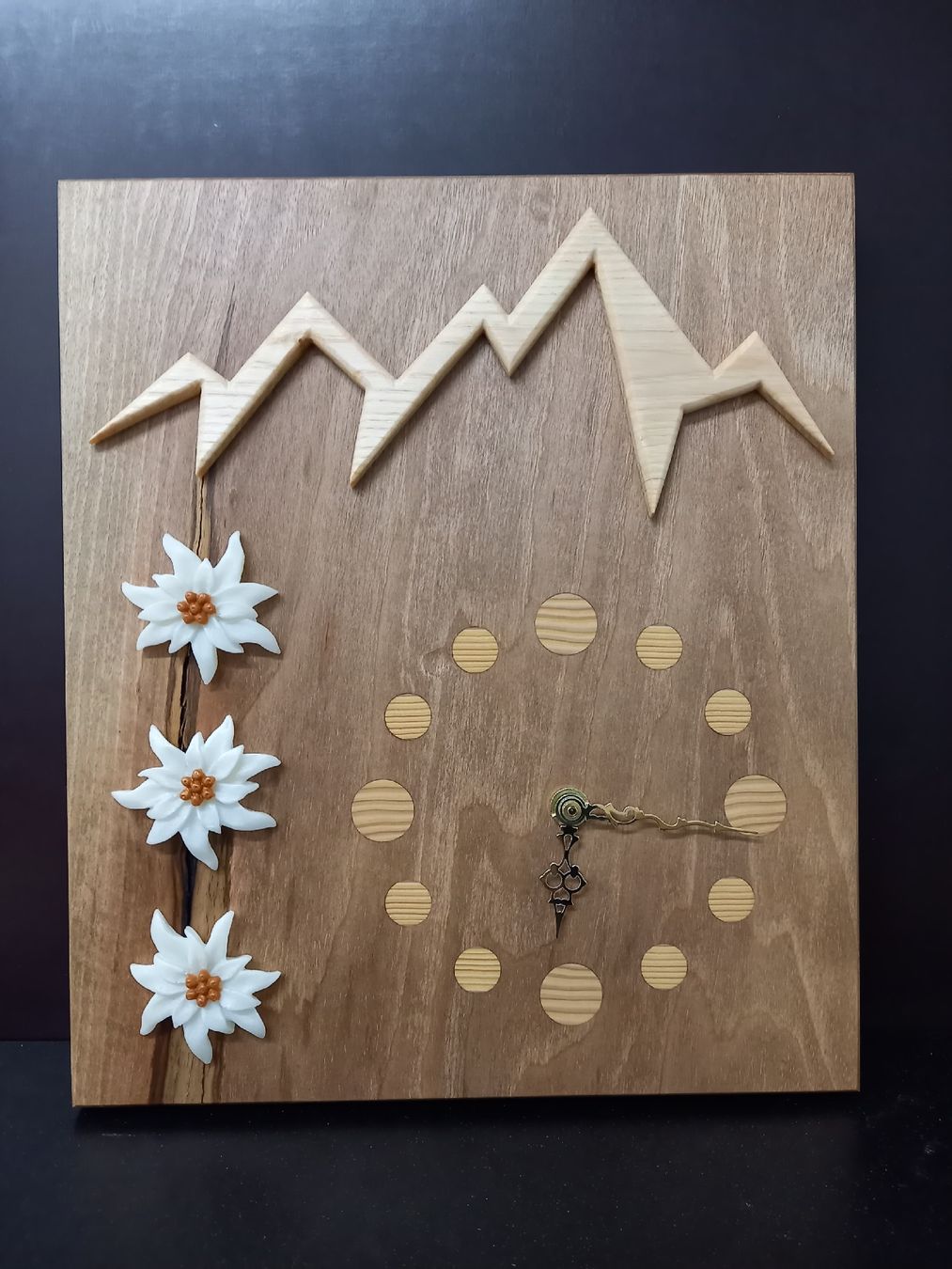 Stand- & Wanduhren: Wanduhr Edelweiss/Berge – Neu (gemäss Beschreibung) aus Hörhausen von andi91920 1