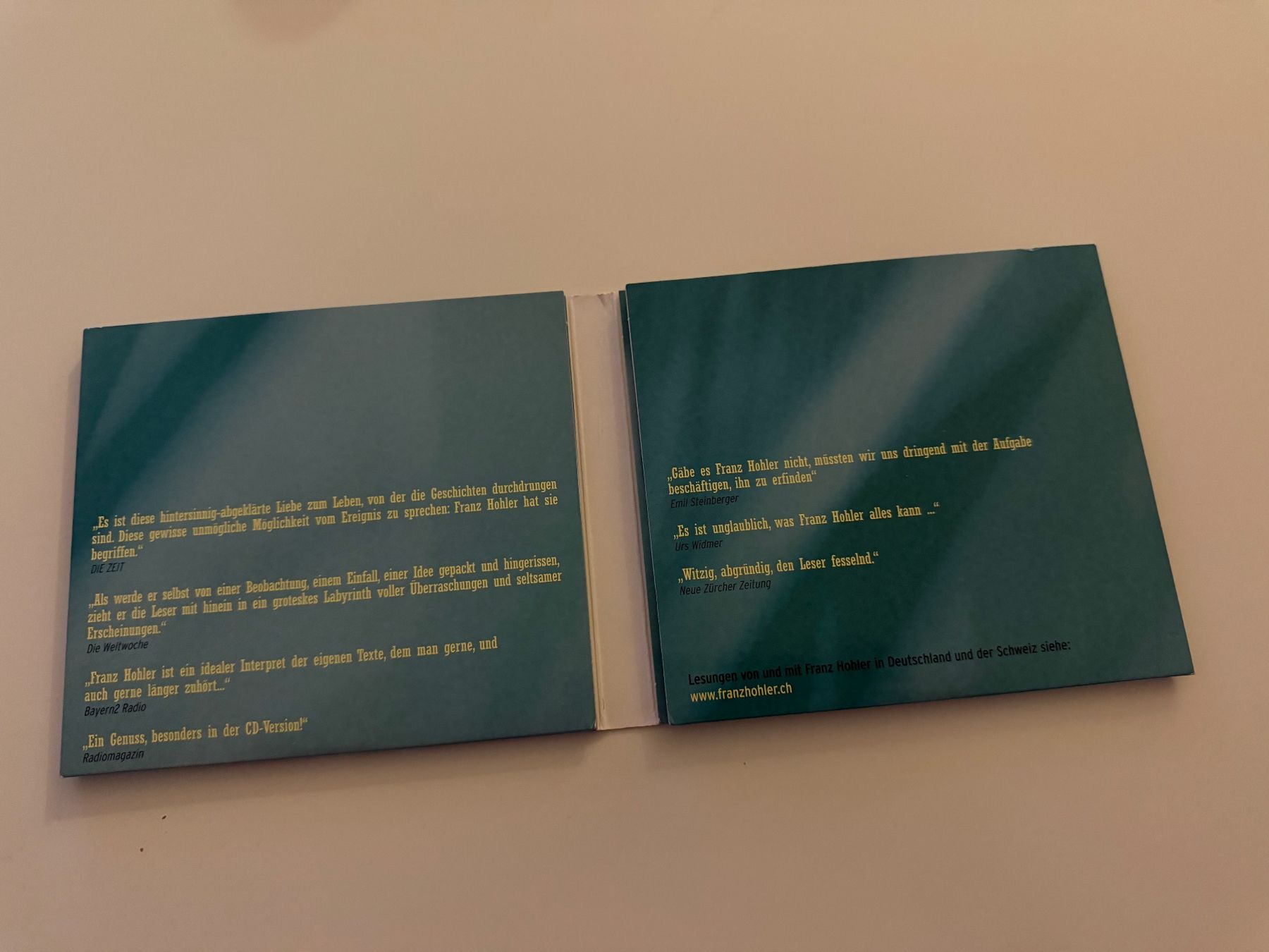 Audiolibri: Franz Hohler - Es klopft (4CD) – Usato da Altstätten SG venduto da sheamus 2