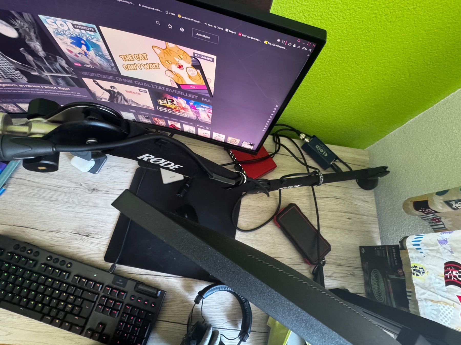 Aufnahmegeräte: Mikrofon + Mikrofon Arm + Audio Interface + Mic Verstärker – Gebraucht aus Romanshorn von Veltrix 3