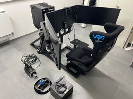 komplettes, hochwertiges Simracing-Setup - defekt