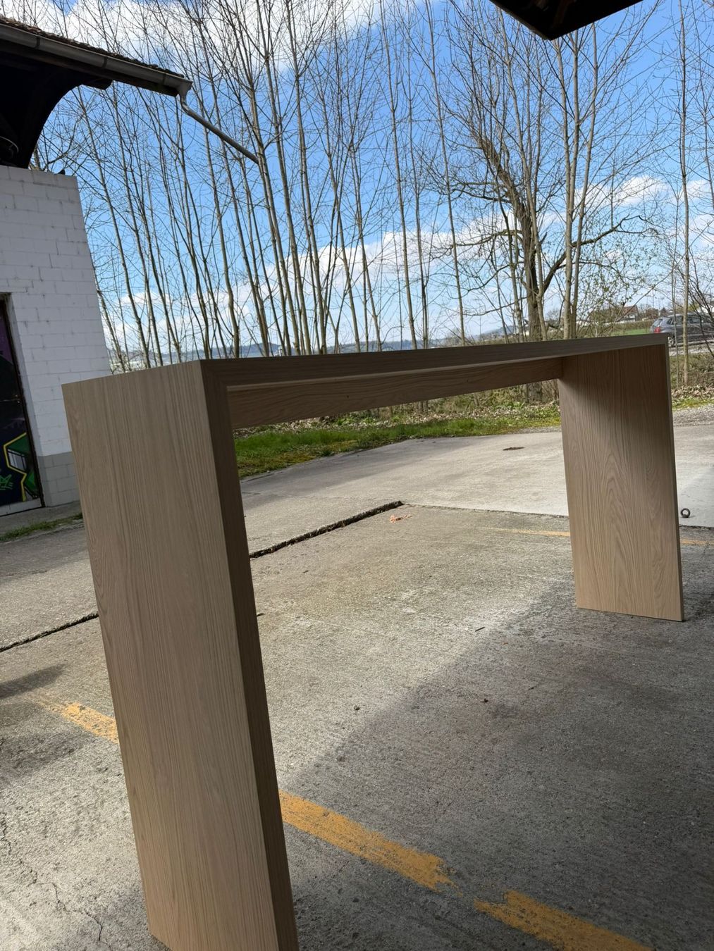 Tavoli: Design Stehtisch / Konsole in Eiche Optik | 200 cm | Modern – Usato da Villmergen venduto da Raku1886 2