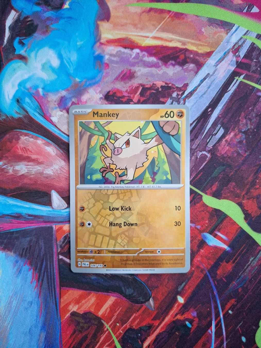 Pokémon Carte collezionabili: Mankey - Reverse Holo - Pokemon Paldea Evolved – Usato da Altstätten SG venduto da GGsGameshop