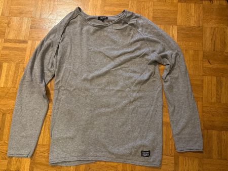 Pull gris homme YES OR NO, Taille XL, Parfait pour l'hiver