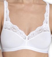 Sloggy Damen BH Weiss mit Spitze Grösse 80B 