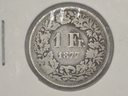 Alle Münzen: 1 FR 1877 – Gebraucht aus Bure von chap981