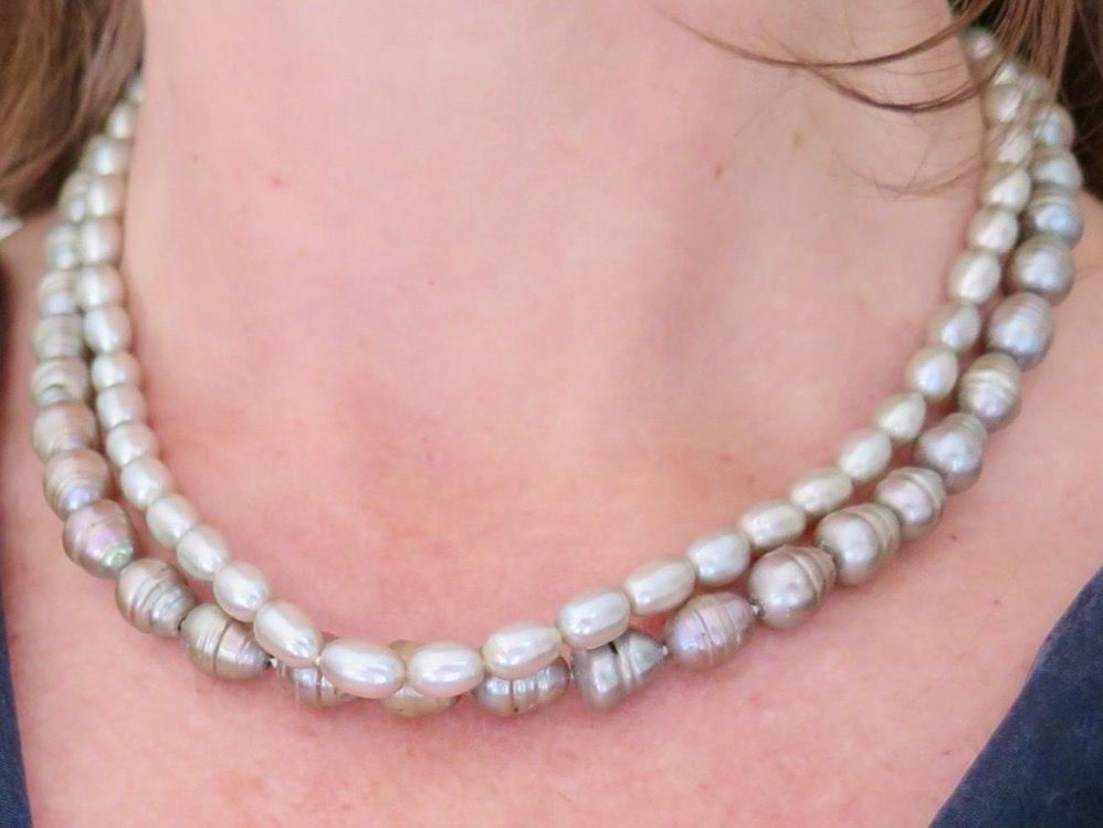 Catenine: Traumcollier. Authentische Süßwasserperlenkette – Usato da Meilen venduto da RosieZurich