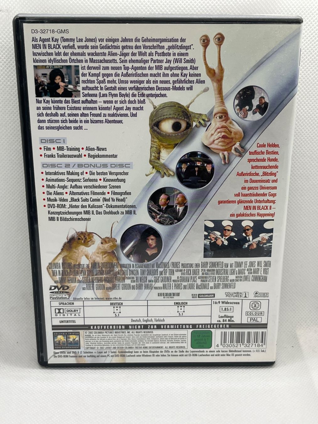 Tutti i DVDs: Men in Black II DVD - Agenten im Einsatz – Usato da Hinterkappelen venduto da Kim1992 1