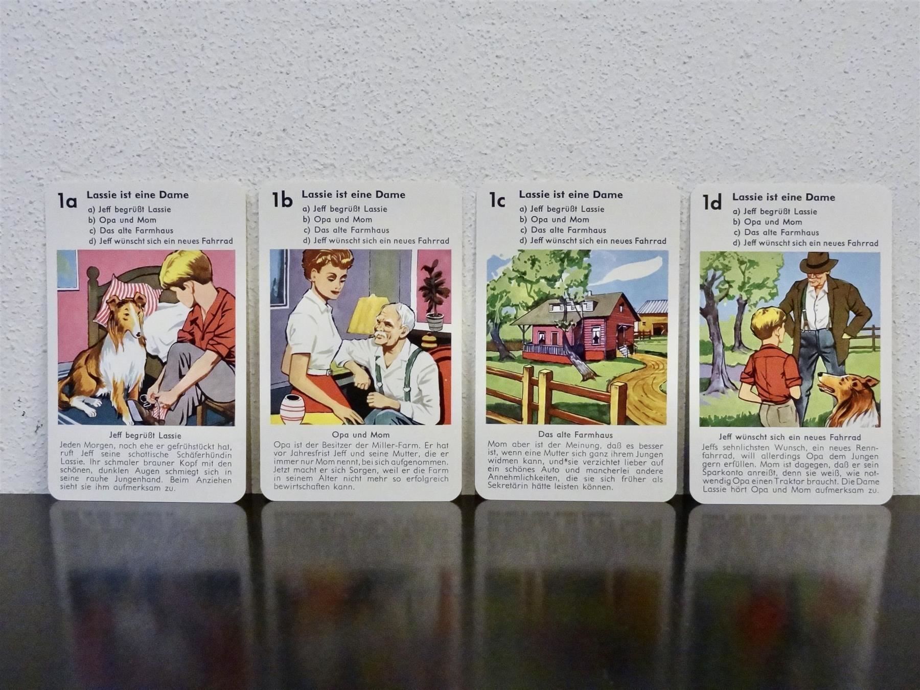 Giochi: schönes altes Quartett LASSIE – Usato da Kerzers venduto da wisaundso 3