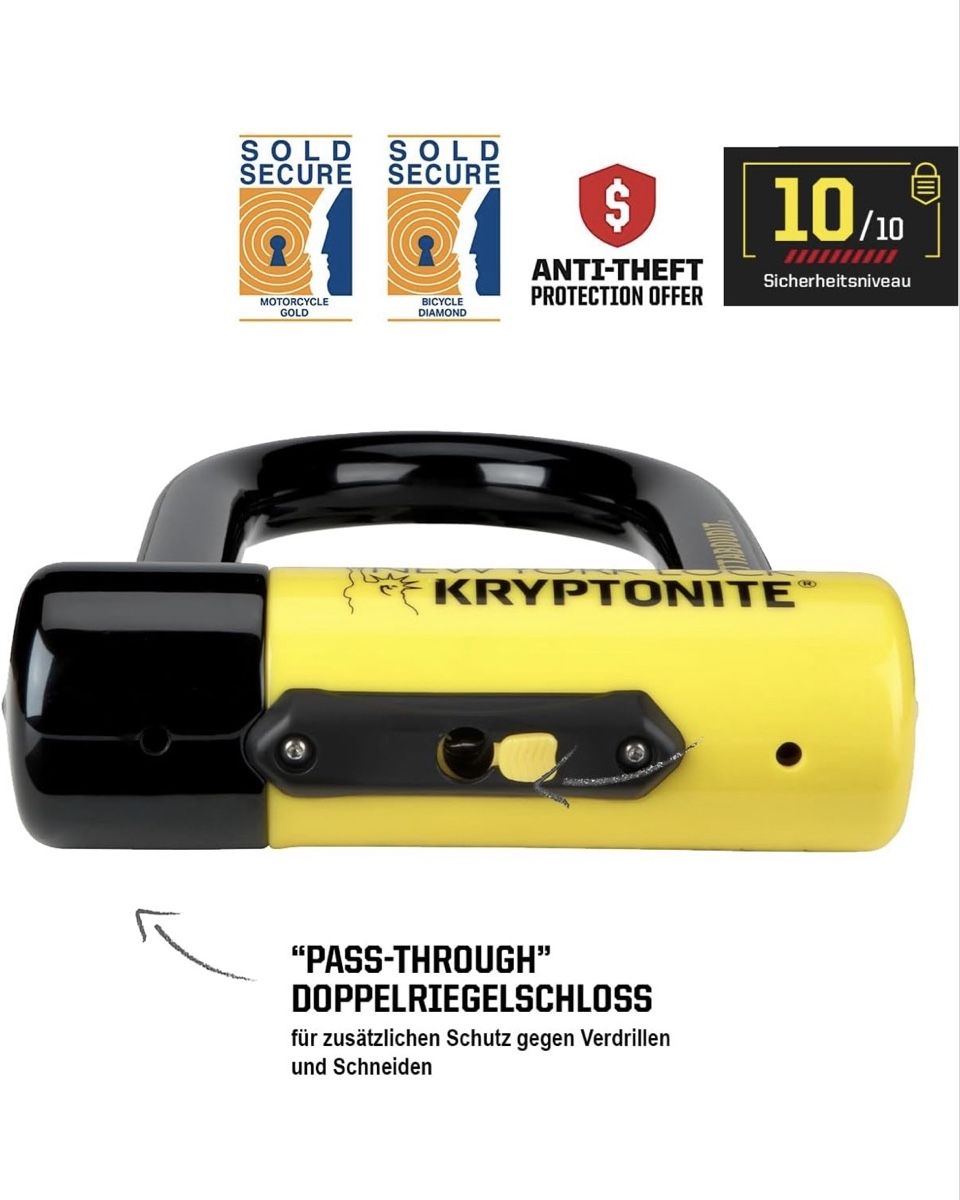 Lucchetti: Kryptonite New York U-Lock – Nuovo e nell'imballaggio originale da Zürich venduto da gar_tz68 1