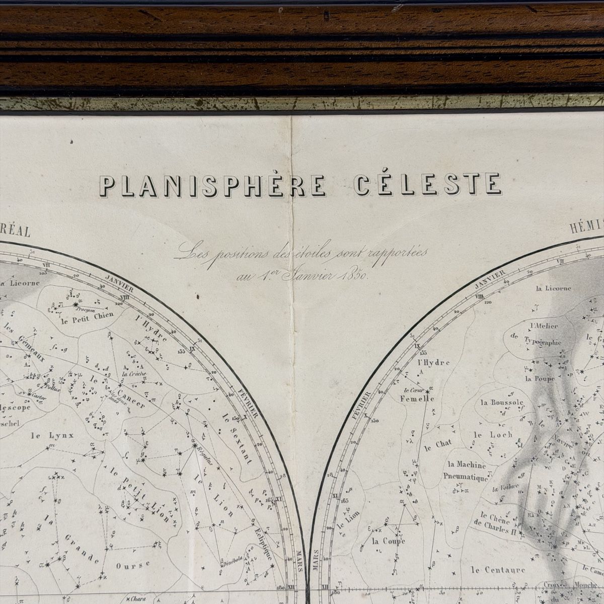 Cartine & Atlanti: Grand planisphère céleste ancien École Polytechnique 78x58 – Usato da Vessy venduto da _Callidus_ 1