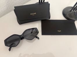 Céline CL40229F Geometric Cat-Eye Sonnenbrille Schwarz