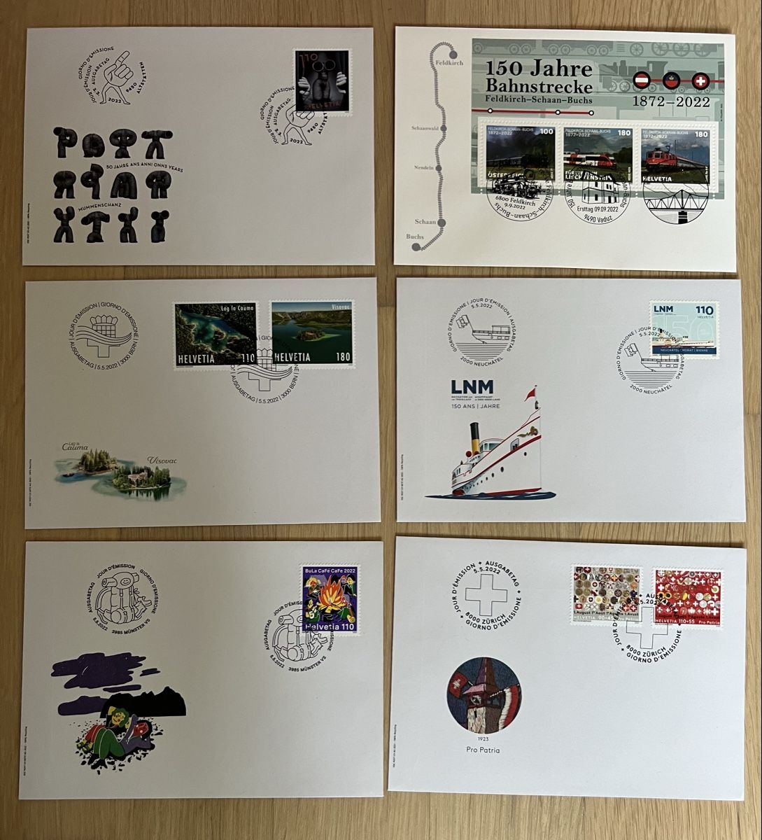Alle Briefmarken: 27Stk. CH FDC von 2022 – Neu (gemäss Beschreibung) aus Braunau von Desil2511 2