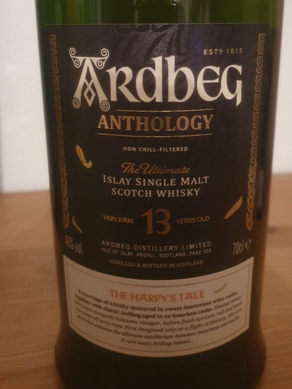 Ardbeg Bevande alcoliche: Ardbeg Anthology The Harpy's Tale 13y – Nuovo e nell'imballaggio originale da Langnau am Albis venduto da jer_pm72 3