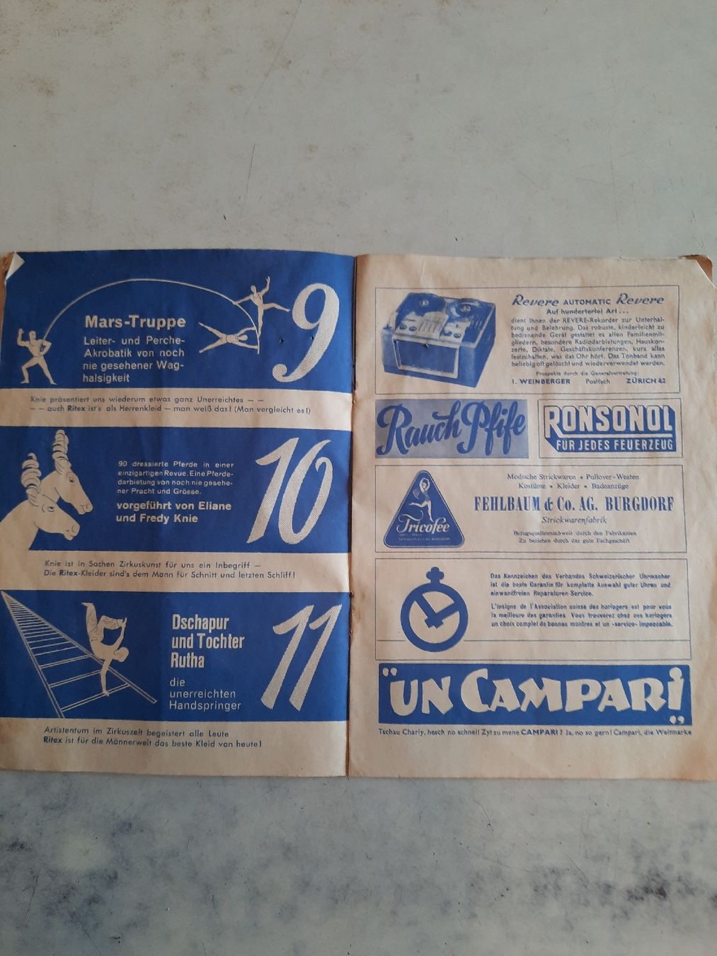 Dokumente: Circus Knie Programmheft 1953 – Gebraucht aus Nottwil von mar_jqm7 4