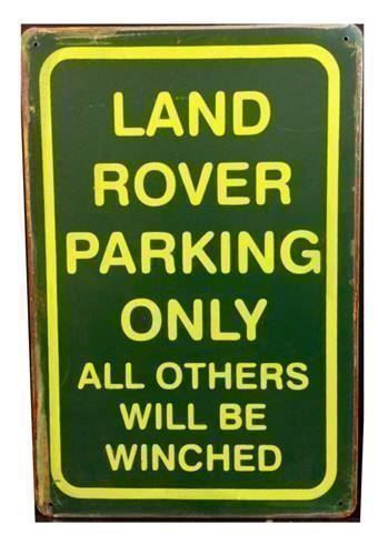 Insegne: Rusty  Blechschild-LAND ROVER PARKING ONLY – Nuovo (secondo la descrizione) da Rupperswil venduto da big-one-sale