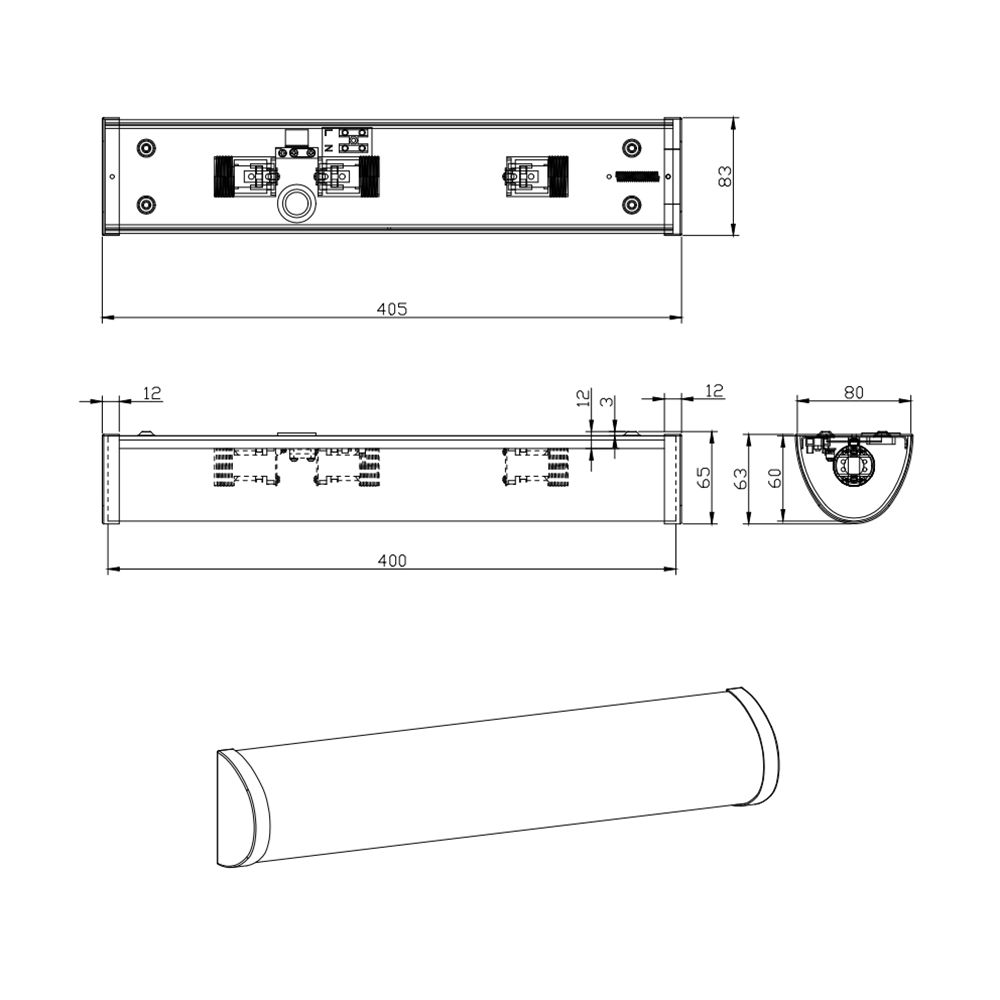 Lampade: Wandleuchte, Glas, Weiss, Chrom – Nuovo (secondo la descrizione) da Kreuzlingen venduto da Smart-Light 3