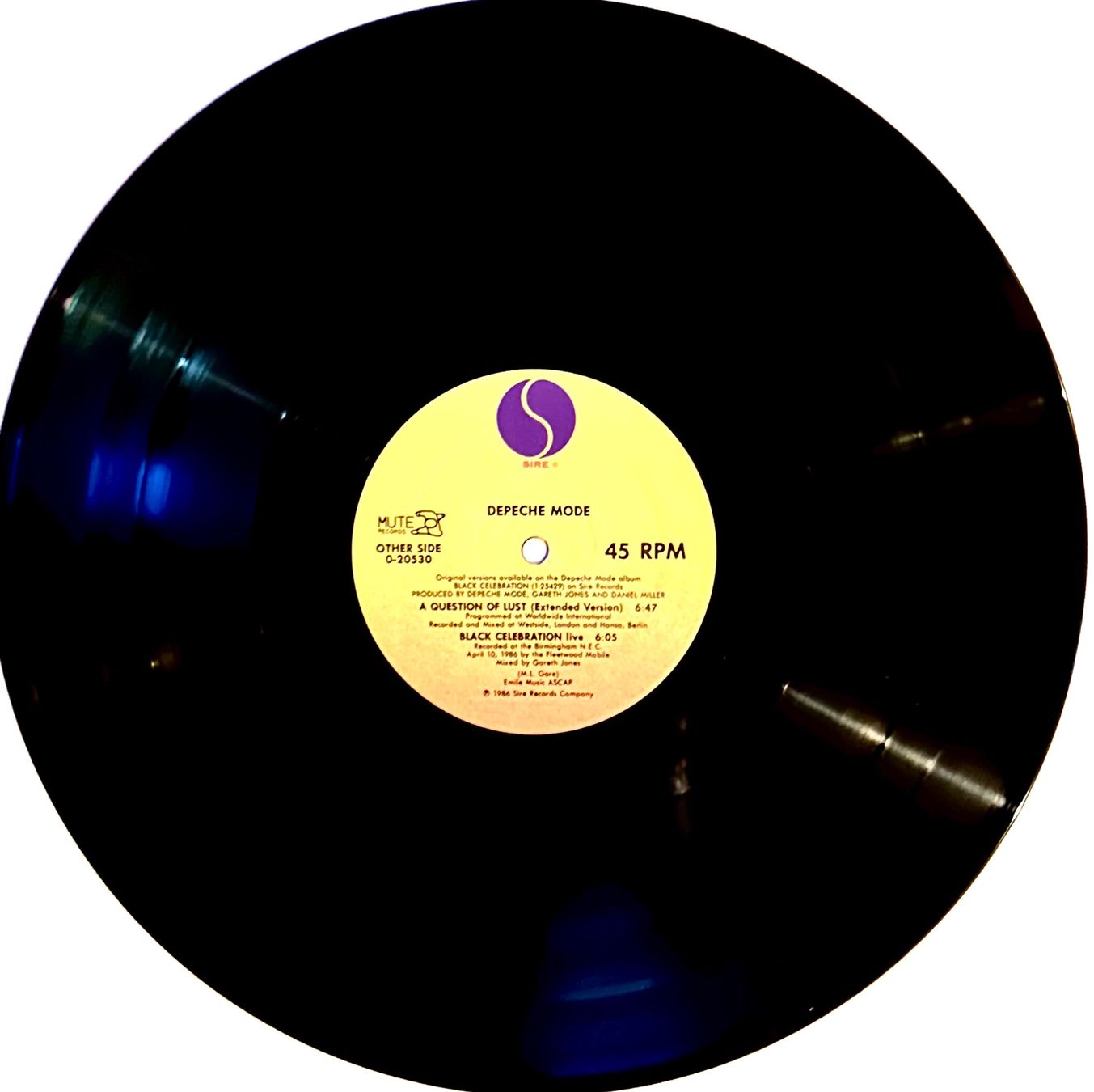 Schallplatten: Depeche Mode - A question of time - Maxi-Single -Rare -SIRE – Neu (gemäss Beschreibung) aus Erlinsbach SO von 400_n956 2