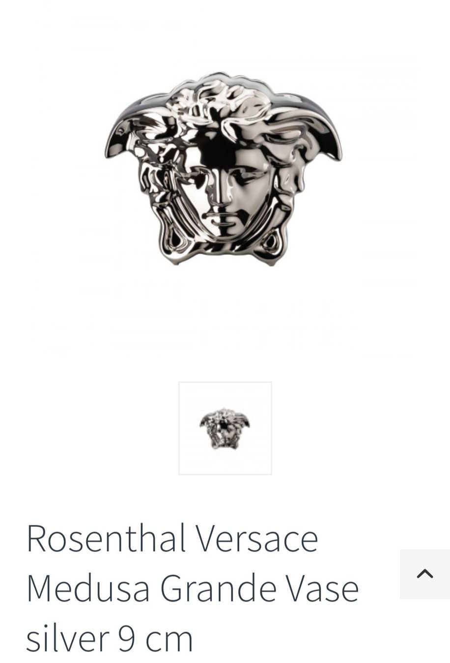Versace Vasen & Gefässe: Vase - Versace Medusa silber 9cm Fabrikneu – Neu (gemäss Beschreibung) aus KLOTEN von Luxurious-Shop