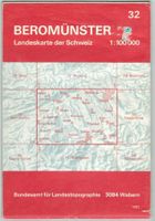 Landkarte Beromünster 1982