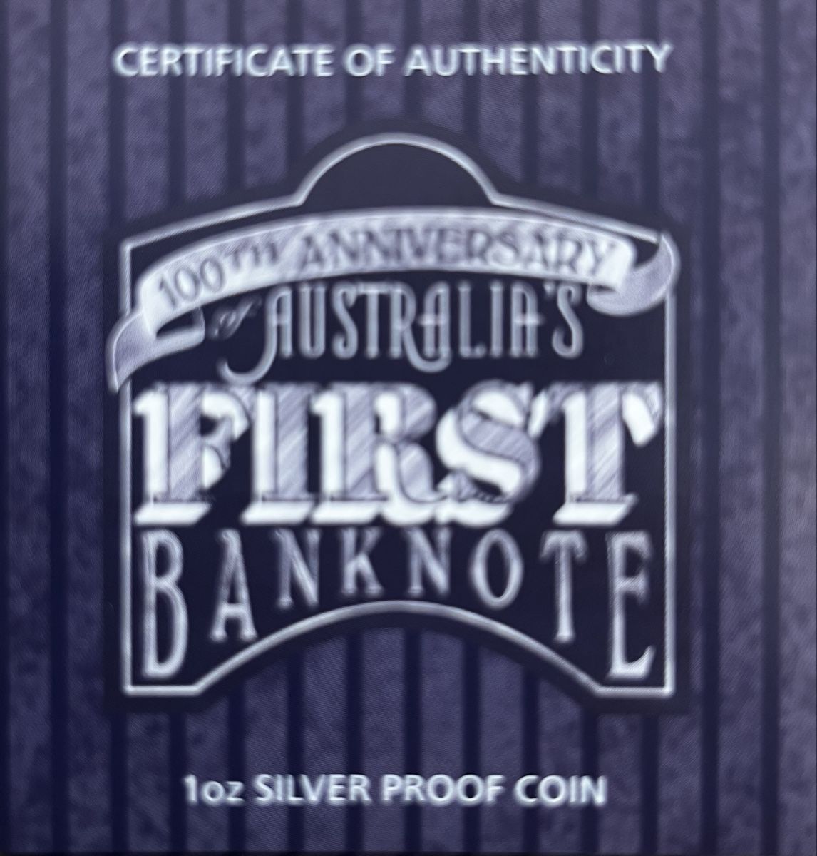 Alle Münzen: Australien 100th Anniversary First Banknote 1oz Silber Proof – Neu (gemäss Beschreibung) aus Safenwil von reppto63 4