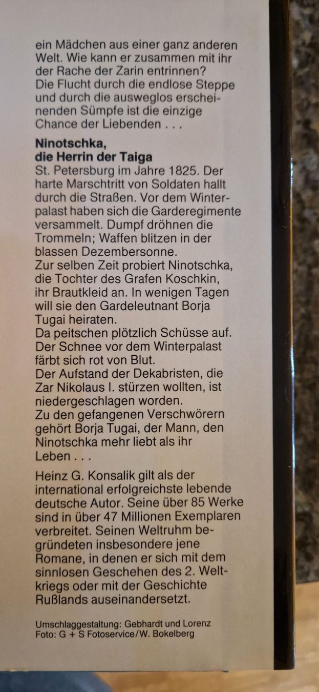 Libri: Konsalik - Taigasinfonie – Usato da Schwanden GL venduto da Afredolino 2