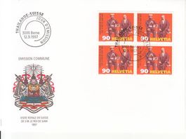 SBK 926 im 4er-Block FDC