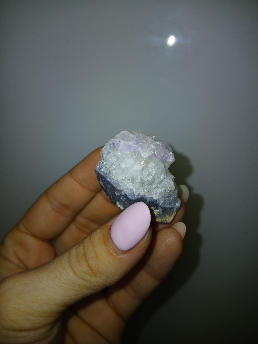 Edelsteine: Edelstein Amethyst in weissem Quarz – Neu (gemäss Beschreibung) aus Galgenen von Liv_Steinauer_1