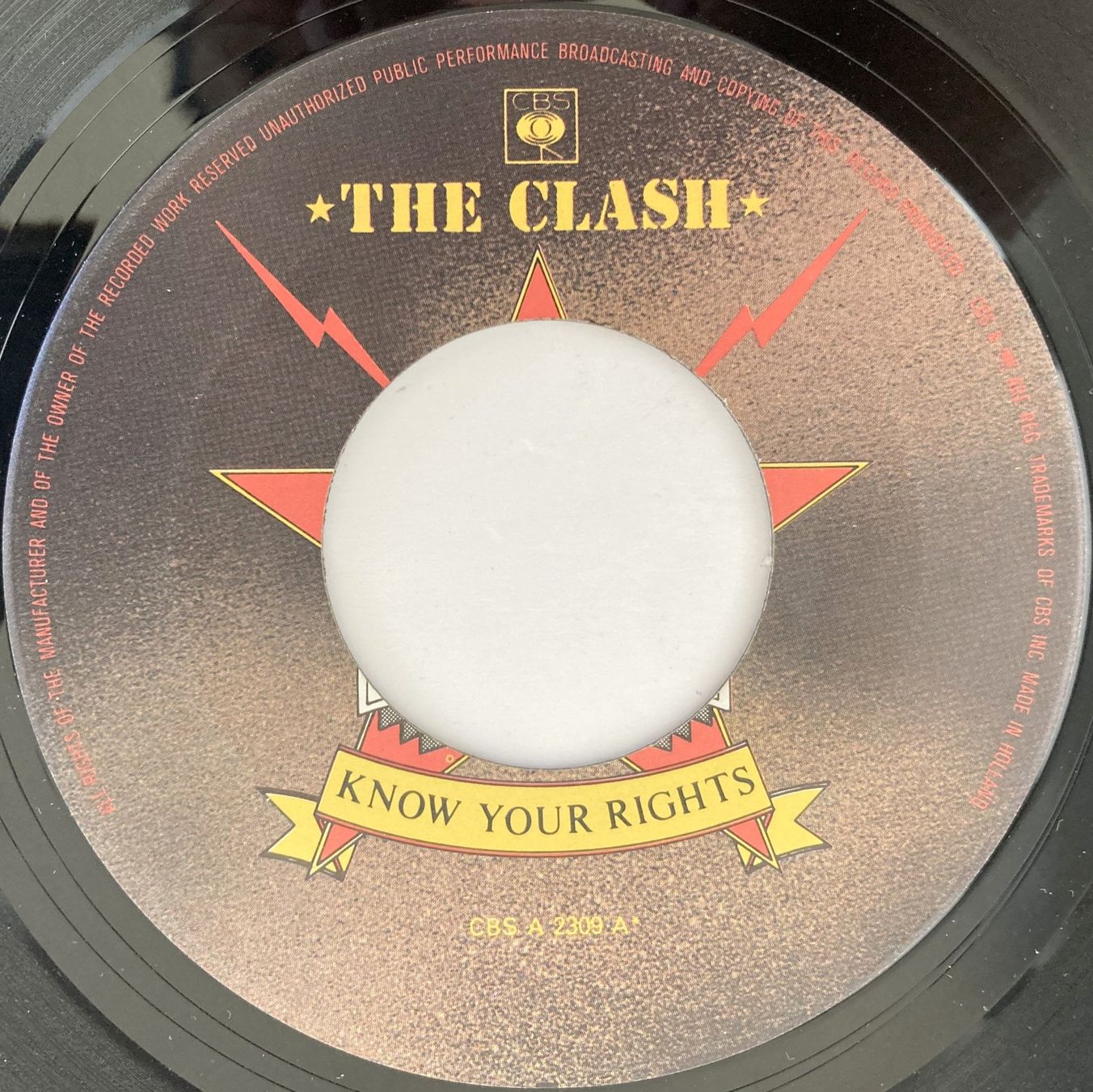 Dischi in vinile: THE CLASH - KNOW YOUR RIGHTS – Usato da Bottens venduto da hotter-than-hell 2