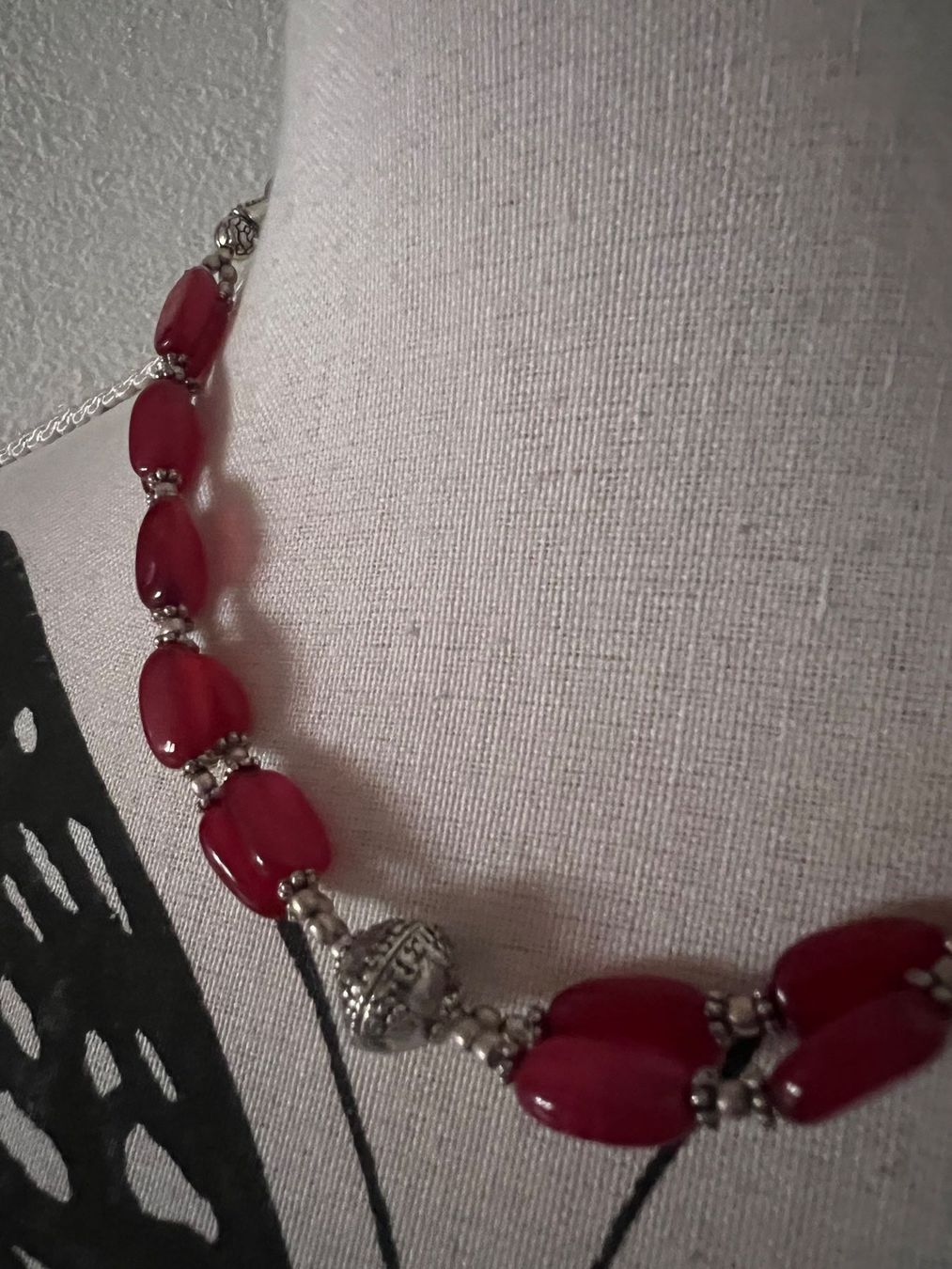 Catenine: Hübsches Kette mit Silber und Rubin – Usato da Neerach venduto da romiping 3