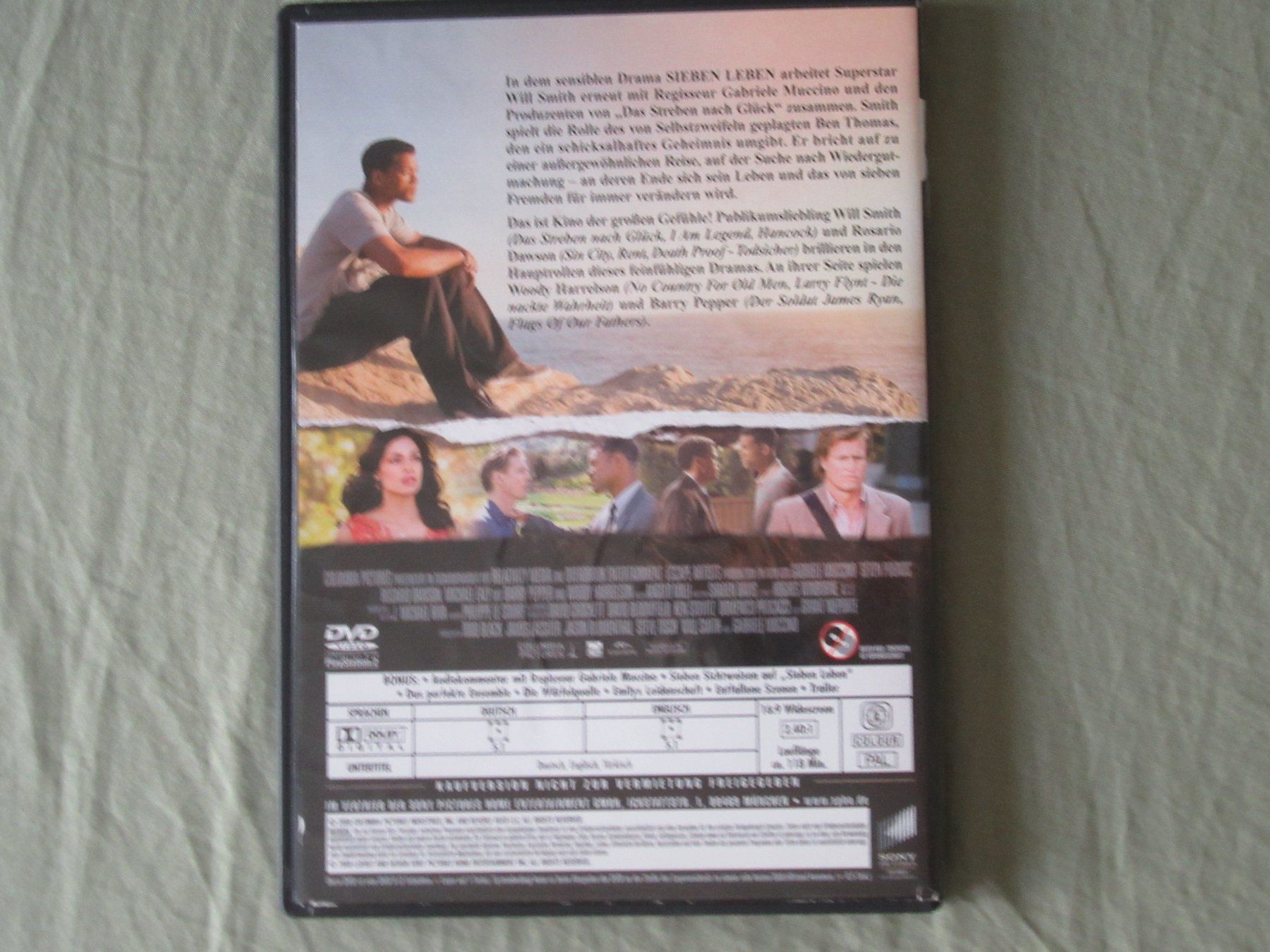 Tutti i DVDs: Will Smith - Sieben Leben DVD – Usato da Bern venduto da Mariana7 1