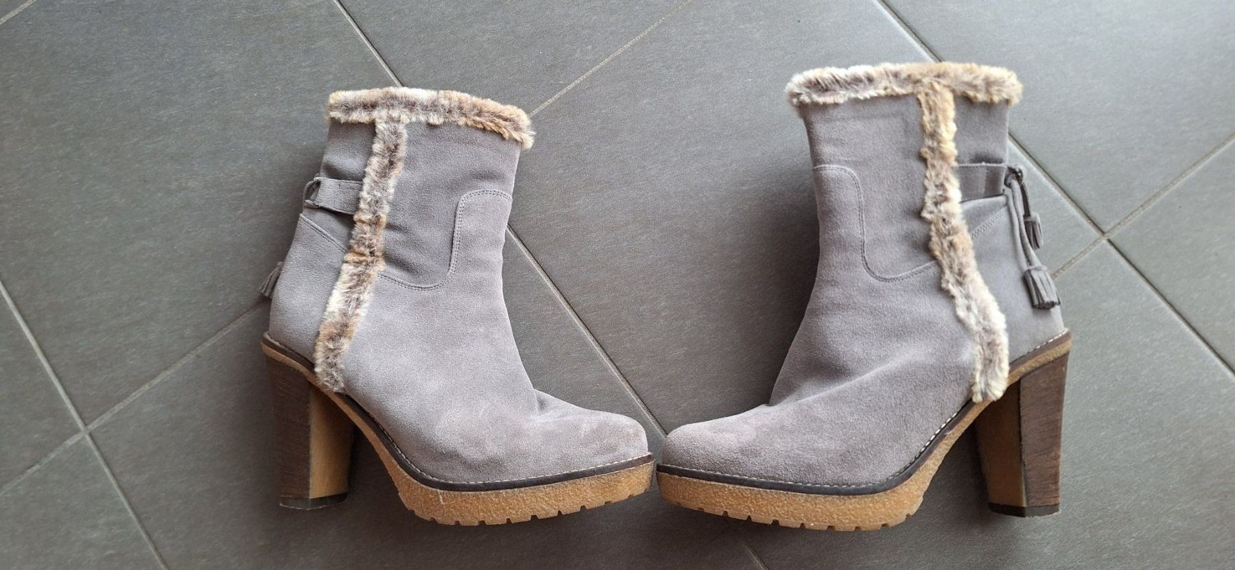Maddison Scarpe da donna: bottine grise / graue Stiefelette – Nuovo (secondo la descrizione) da Lussery-Villars venduto da pousinete02