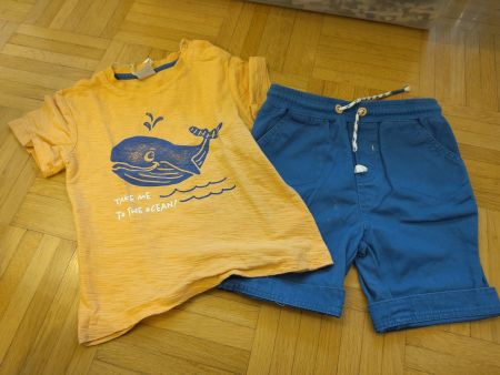 Kombi T-shirt und kurze Hose, 92