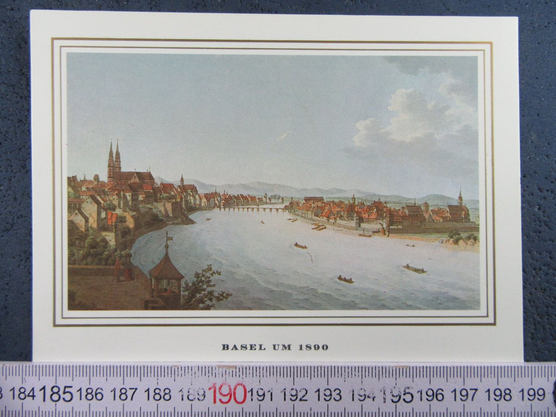 Ansichtskarten: BASEL UM 1890 LITHO-REPRO AK-BS – Gebraucht aus Ettingen von Hausi4711