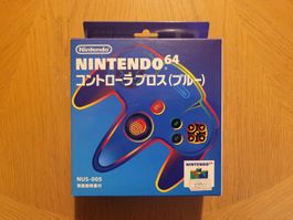 Controller Blau Nintendo 64 OVP Complete jap N64