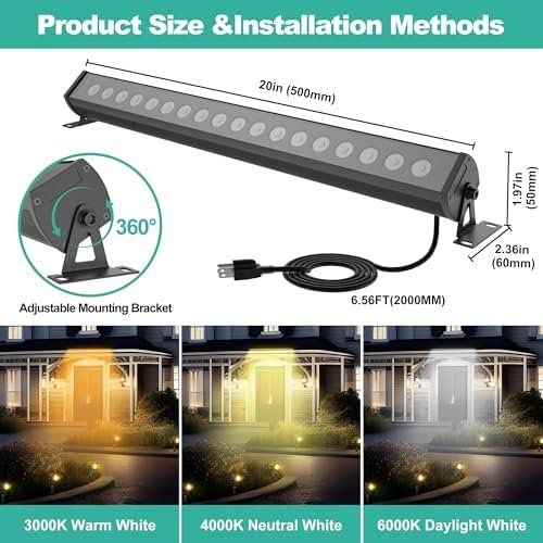 Lampes: 50CM LED Spotlight 36W Wallwasher with Remote Control and – Neuf avec emballage d'origine à Hundwil par pak_b5sl 6