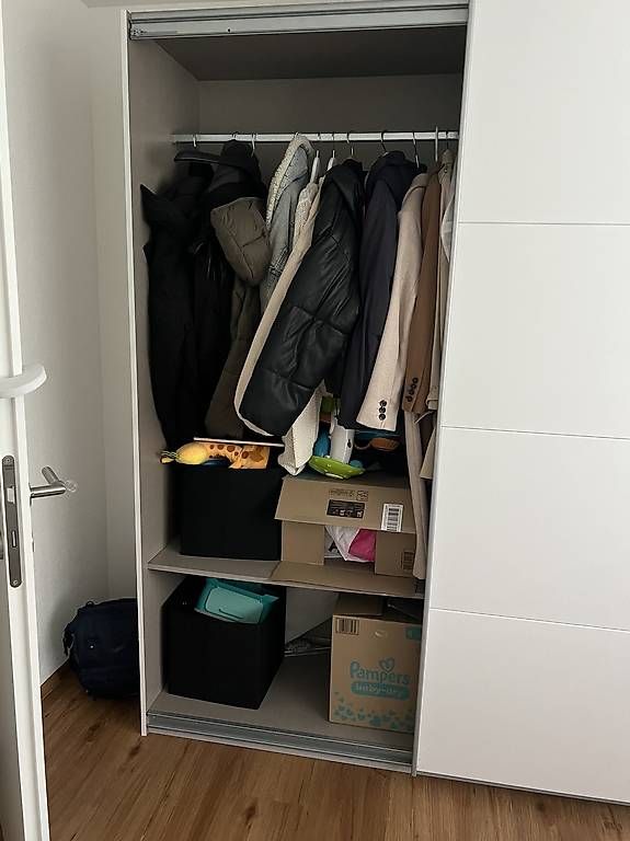 Armadi: Kleiderschrank Weiss mit silbernen Griffen – Usato da Bütschwil venduto da Positano99 4