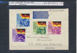 1979 DDR, "30 Jahre DDR", Bedarfsbrief