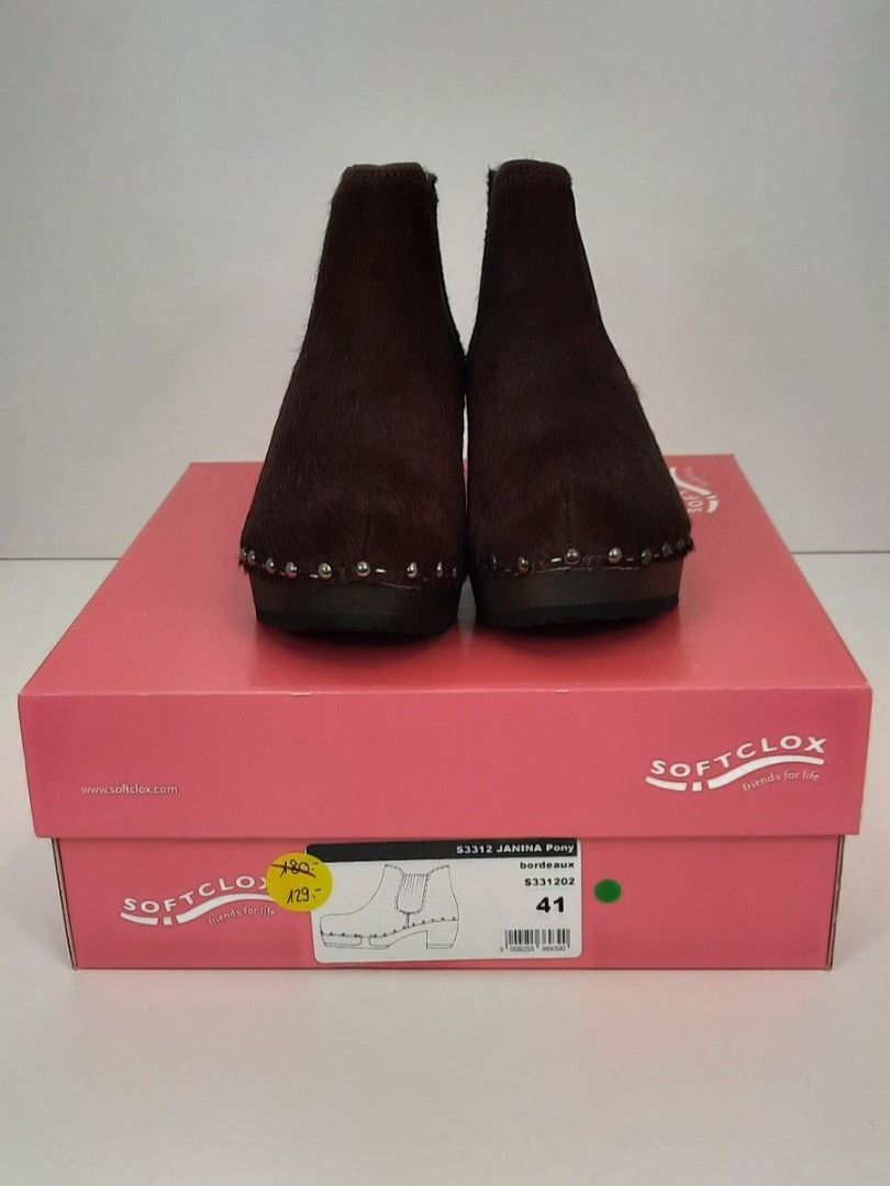 Softclox Scarpe da donna: SOFTCLOX JANINA Pony bordeaux Stiefelette Gr. 41 – Nuovo e nell'imballaggio originale da Seuzach venduto da VT-Collections1 8