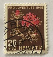 PRO JUVENTUTE  BRIEFMARKEN GESTEMPELT  