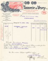 Tannerie de Vevey , 30. April 1935 , ilustrierter Geschäftsb