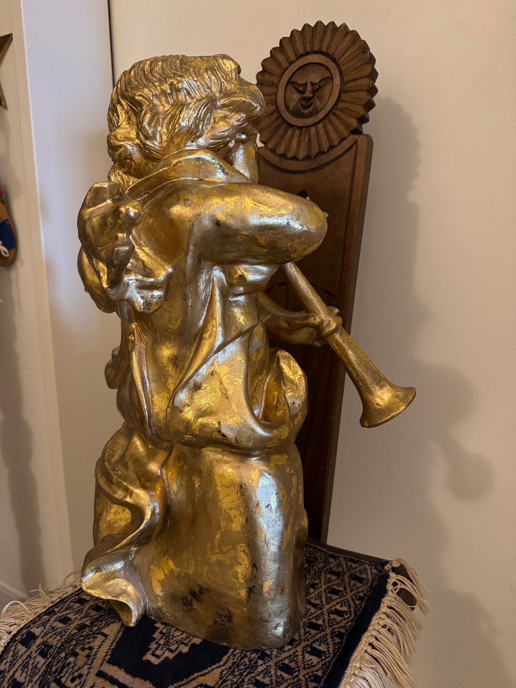 Sculture & Statue: Vintage Vergoldete Engelsstatue – Usato da Lachen SZ venduto da ThisMyJam 2