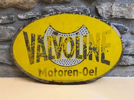 Valvoline Motoren-Öl – Original Emailschild (Vintage)